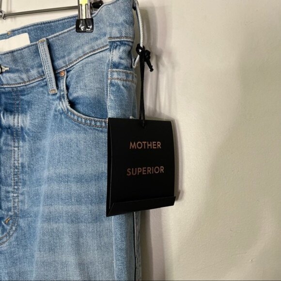 Mother Superior NWT Hiker Hover Undone Hem Jeans On My Knees Size 34 - Picture 11 of 16